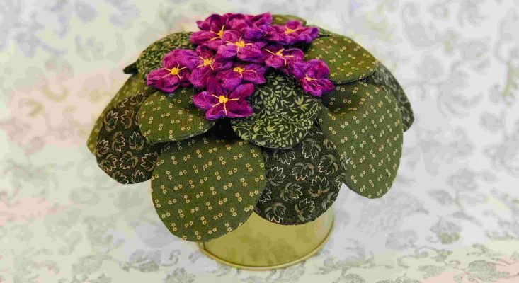 Fabric African Violets