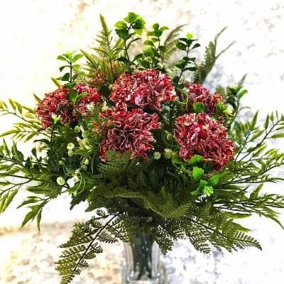 Fabric Carnations