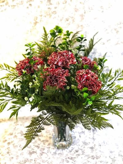 Fabric Carnations