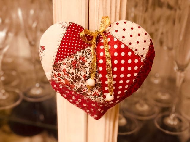 Crazy Heart Christmas Ornament