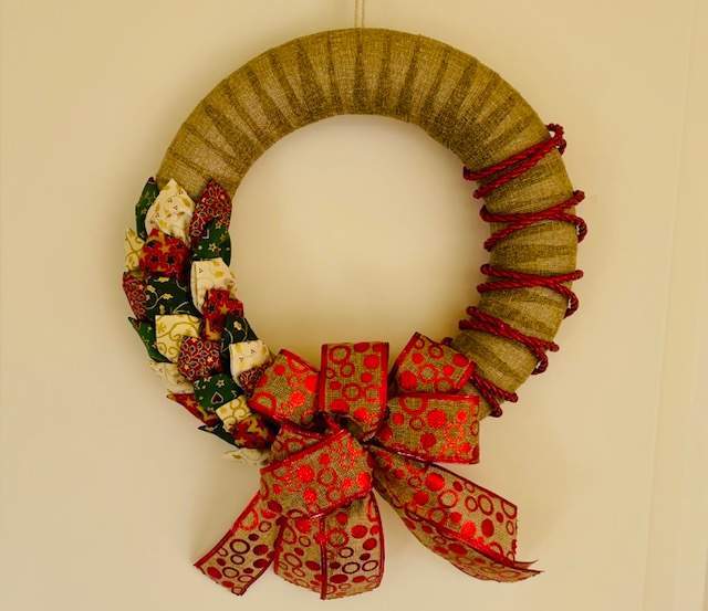 Advent Wreath. Christmas Crown DIY