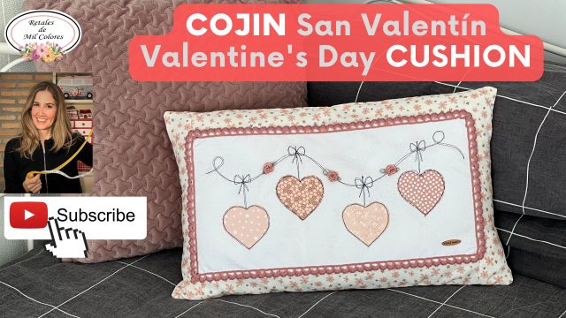 cojin sin cremallera retales san valentin dia
