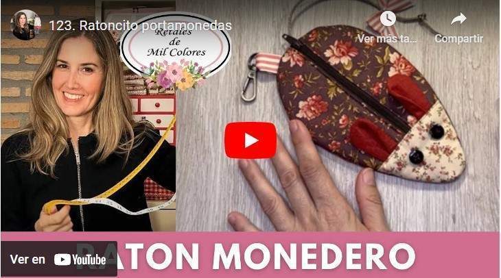 #123 Little Mouse Coin Holder #patchwork #DIY easy step by step free #patterns