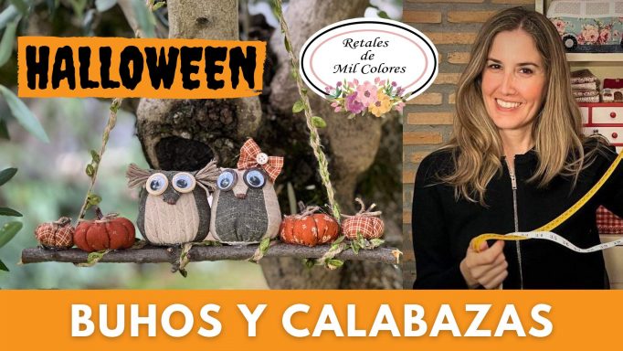 125 Buhos y Calabazas Tela