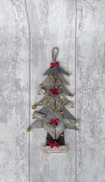 126 xmas origami tree patchwork