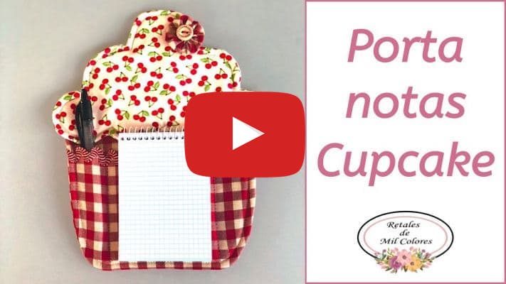 tutorial porta notas cupcake