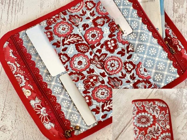 Cartera rápida multiusos retales patchwork