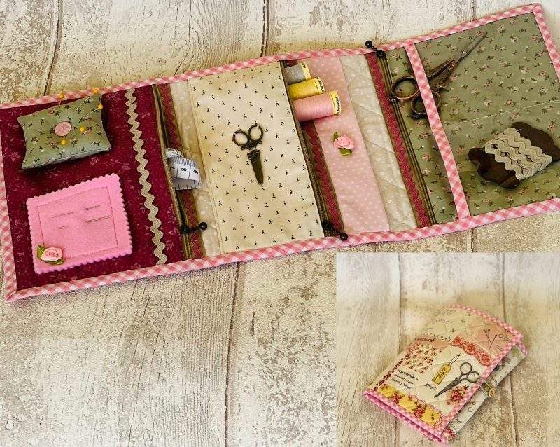 Costurero viaje retales patchwork