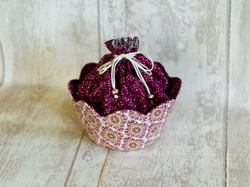 124 Bolsa cupcake retales patchwork