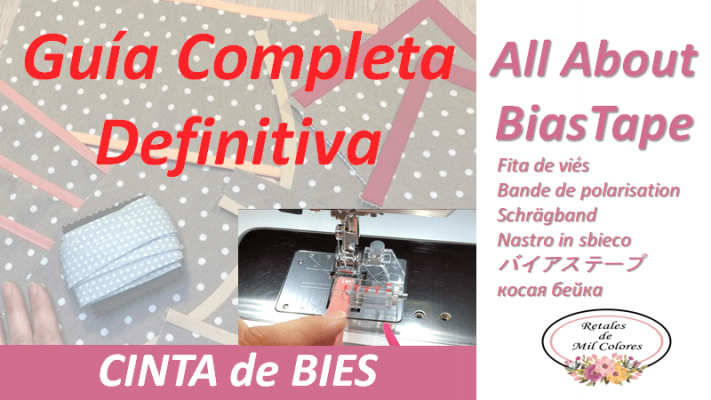 Todo sobre la cinta al bies. Hágalo usted mismo en casa. Colocación. Esquinas o Curvas. Acabado perfecto. Manual completo y guía. Palancas, accesorios para hacerlo